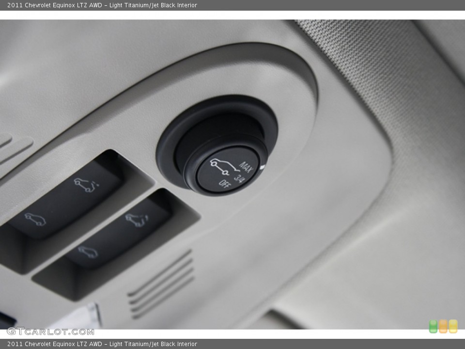 Light Titanium/Jet Black Interior Controls for the 2011 Chevrolet Equinox LTZ AWD #52133209