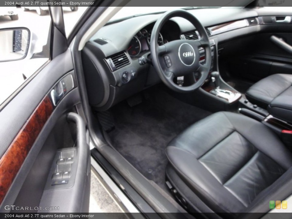 Ebony Interior Photo for the 2004 Audi A6 2.7T quattro Sedan #52133566