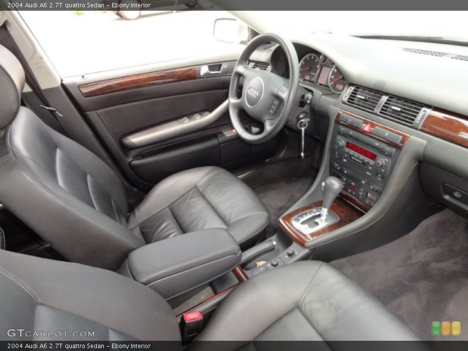 Ebony Interior Photo for the 2004 Audi A6 2.7T quattro Sedan #52133650