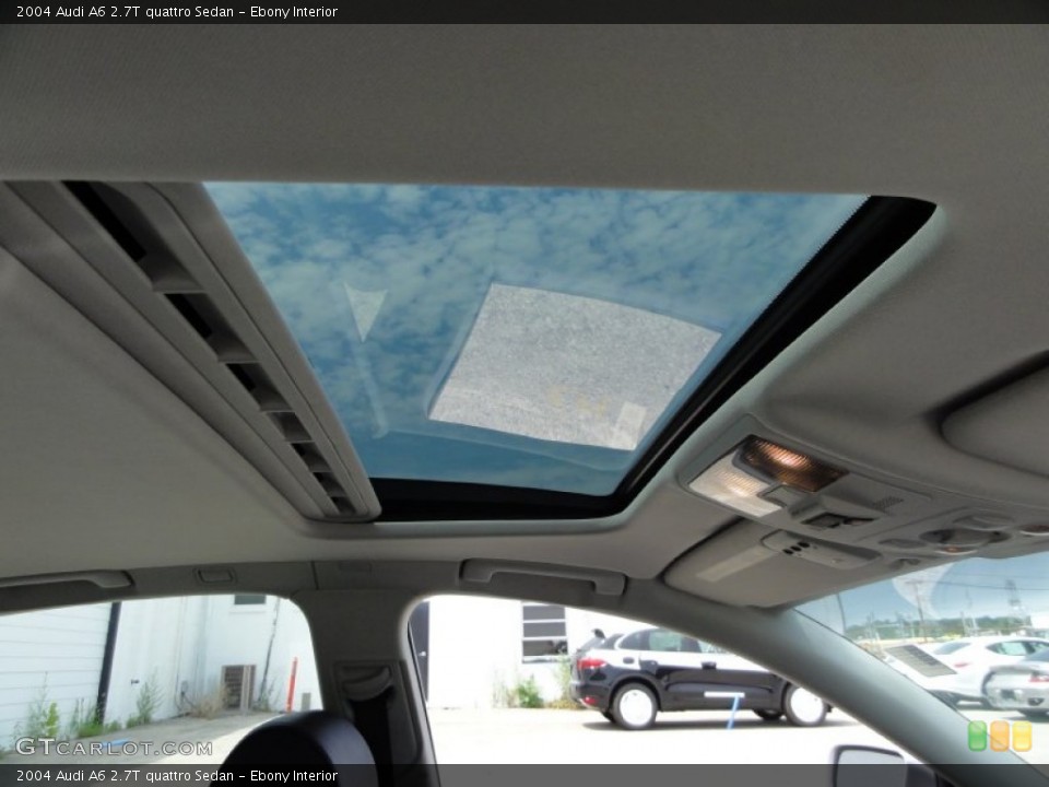 Ebony Interior Sunroof for the 2004 Audi A6 2.7T quattro Sedan #52133707