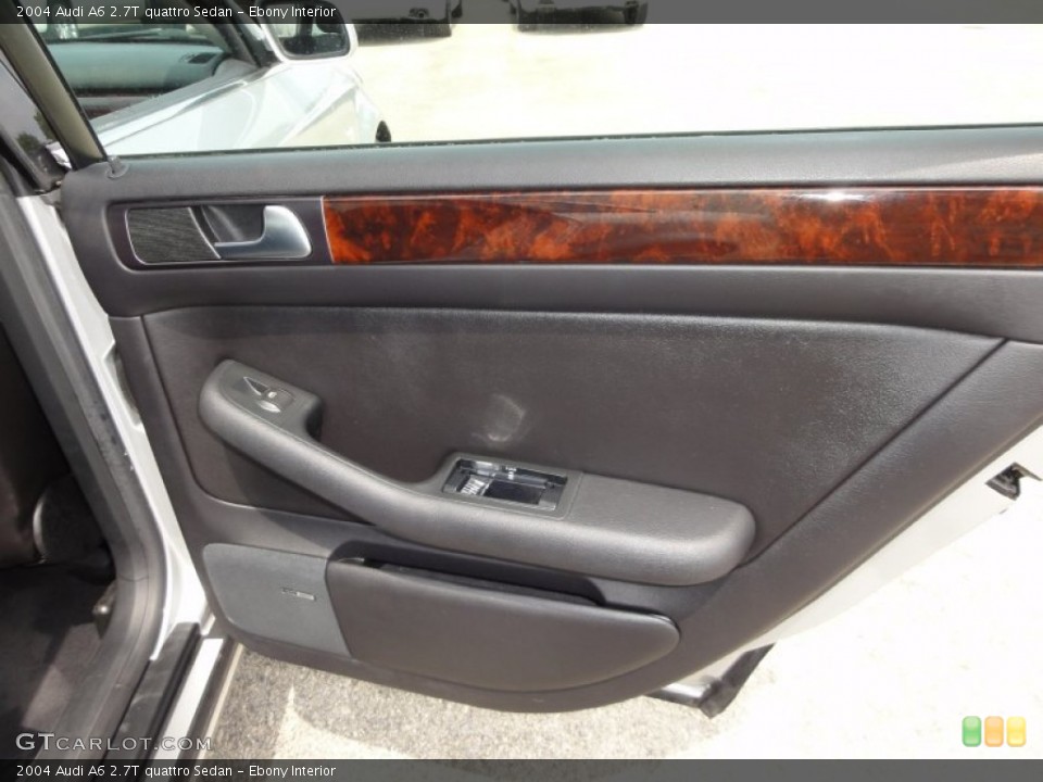 Ebony Interior Door Panel for the 2004 Audi A6 2.7T quattro Sedan #52133758