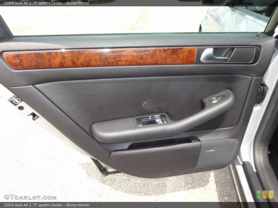 Ebony Interior Door Panel for the 2004 Audi A6 2.7T quattro Sedan #52133788
