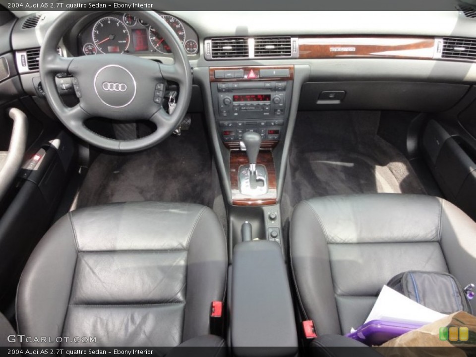 Ebony Interior Dashboard for the 2004 Audi A6 2.7T quattro Sedan #52133797