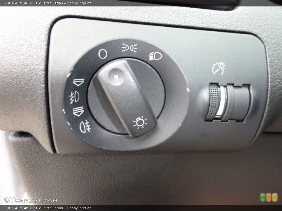 Ebony Interior Controls for the 2004 Audi A6 2.7T quattro Sedan #52134136