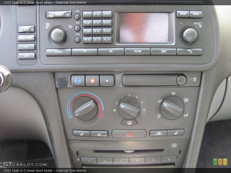 Charcoal Grey Interior Controls for the 2003 Saab 9-3 Linear Sport Sedan #52134538