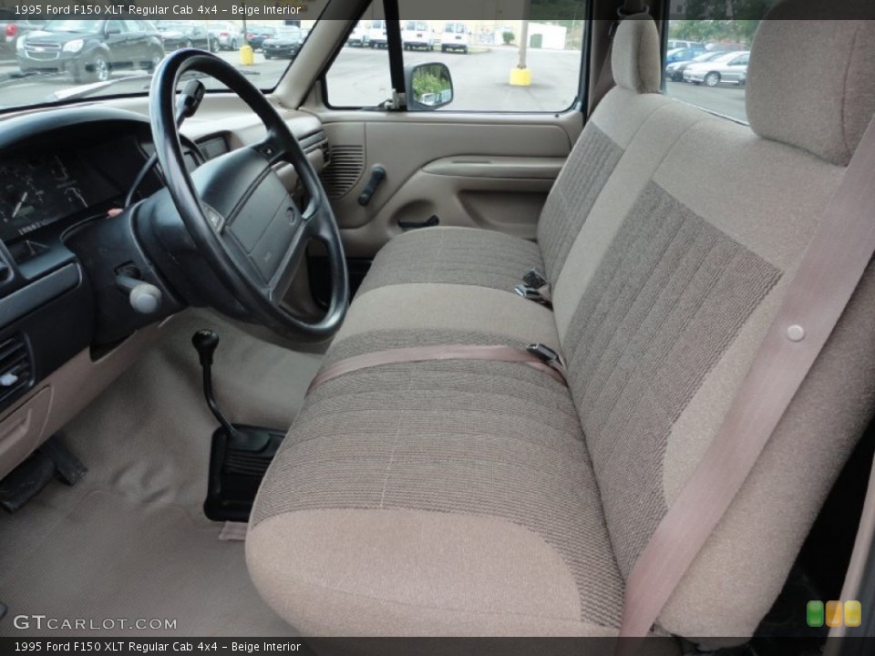Beige Interior Photo for the 1995 Ford F150 XLT Regular Cab 4x4 #52138702