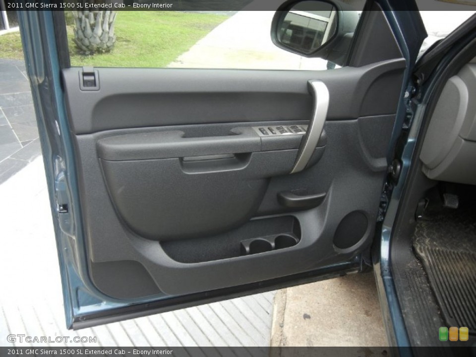 Ebony Interior Door Panel for the 2011 GMC Sierra 1500 SL Extended Cab #52140133