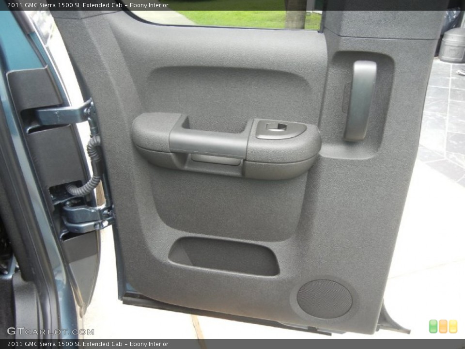 Ebony Interior Door Panel for the 2011 GMC Sierra 1500 SL Extended Cab #52140178