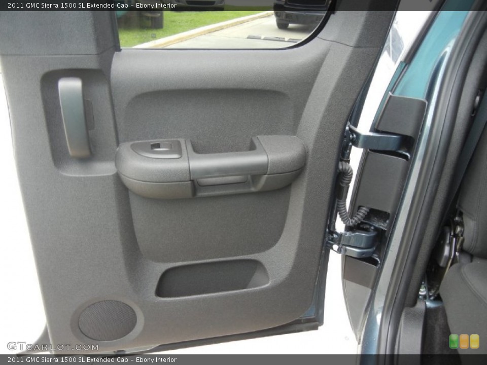 Ebony Interior Door Panel for the 2011 GMC Sierra 1500 SL Extended Cab #52140208