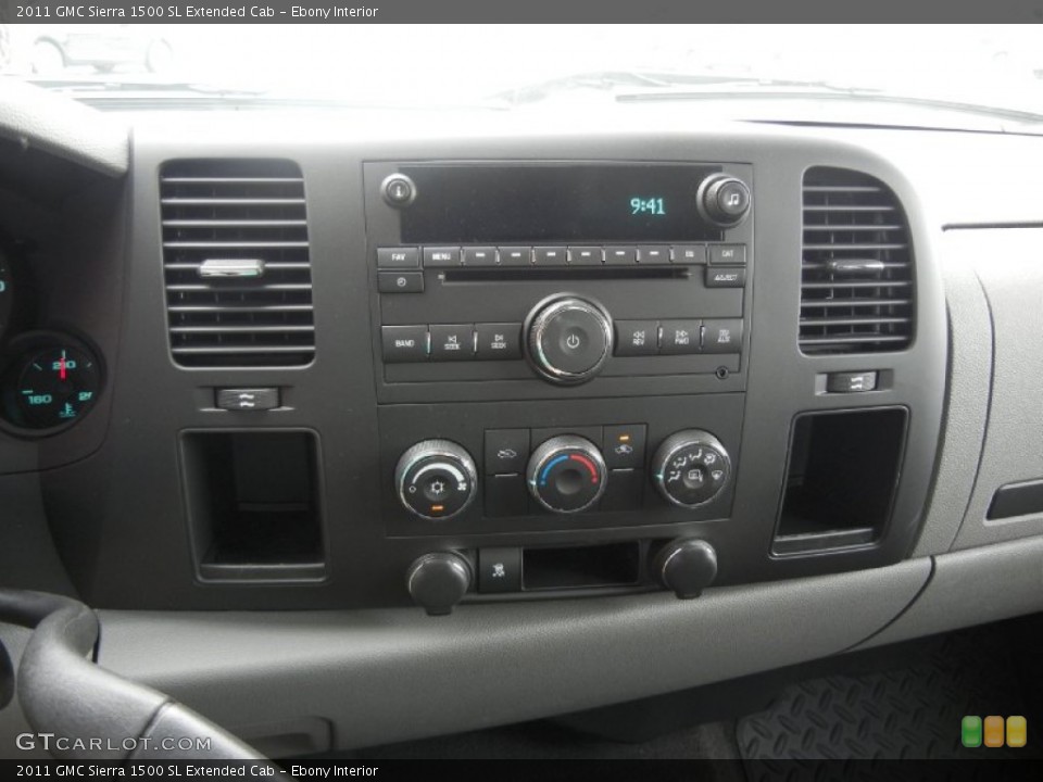Ebony Interior Controls for the 2011 GMC Sierra 1500 SL Extended Cab #52140322