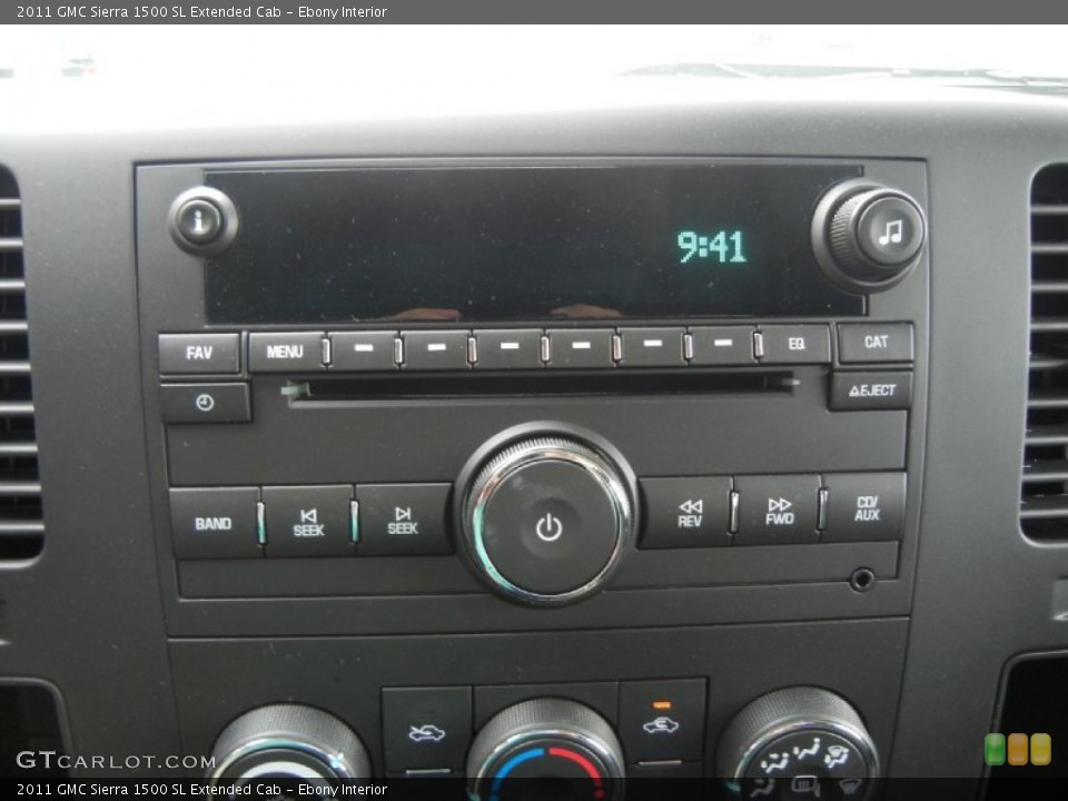 Ebony Interior Controls for the 2011 GMC Sierra 1500 SL Extended Cab #52140331