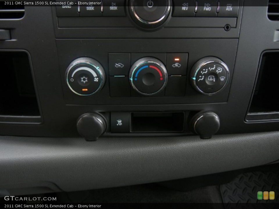 Ebony Interior Controls for the 2011 GMC Sierra 1500 SL Extended Cab #52140343