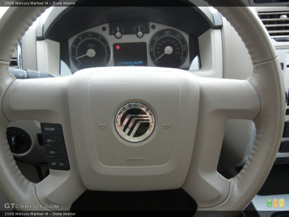 Stone Interior Steering Wheel for the 2008 Mercury Mariner I4 #52140790