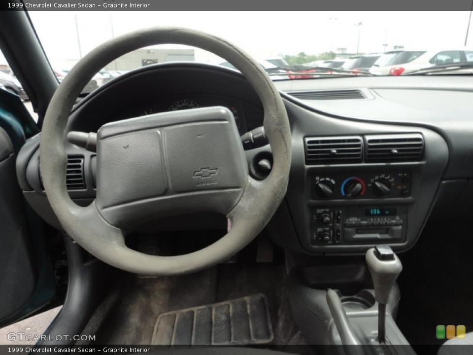 Graphite Interior Dashboard for the 1999 Chevrolet Cavalier Sedan #52141027