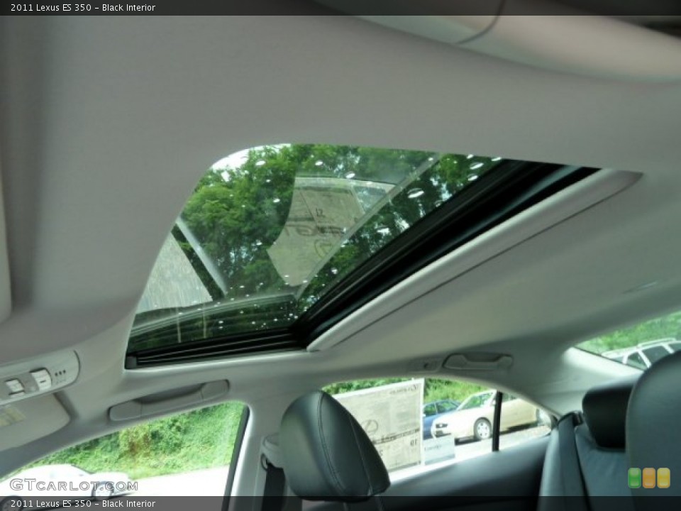 Black Interior Sunroof for the 2011 Lexus ES 350 #52141303