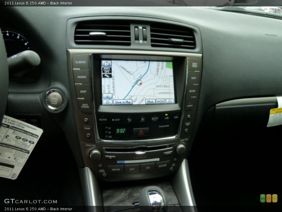 Black Interior Navigation for the 2011 Lexus IS 250 AWD #52141960