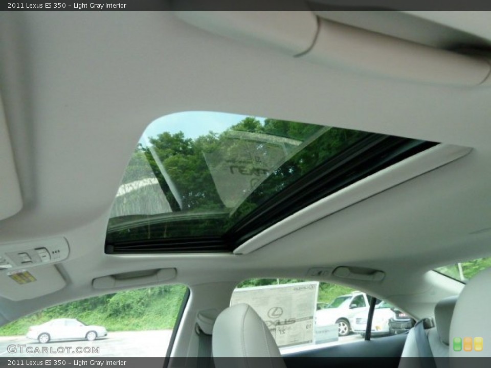 Light Gray Interior Sunroof for the 2011 Lexus ES 350 #52142230