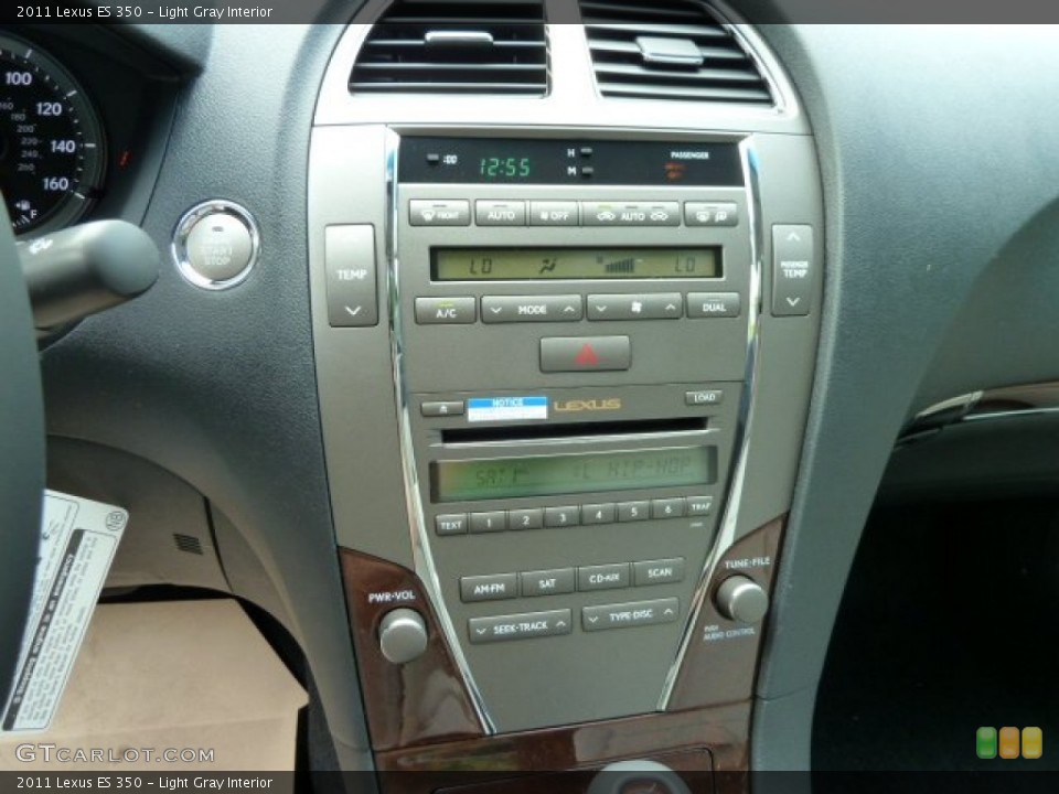 Light Gray Interior Controls for the 2011 Lexus ES 350 #52142263
