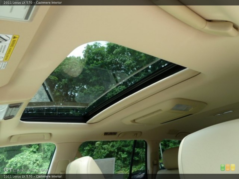Cashmere Interior Sunroof for the 2011 Lexus LX 570 #52142521