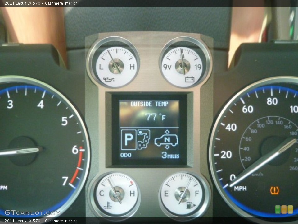 Cashmere Interior Gauges for the 2011 Lexus LX 570 #52142572