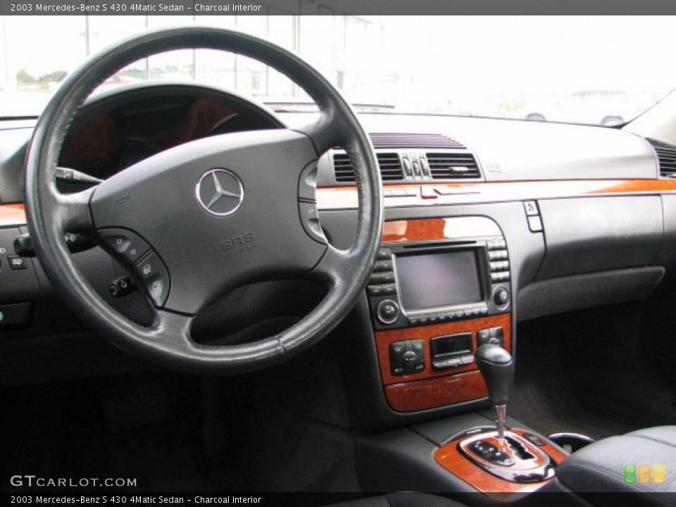 Charcoal Interior Dashboard for the 2003 Mercedes-Benz S 430 4Matic Sedan #52142713