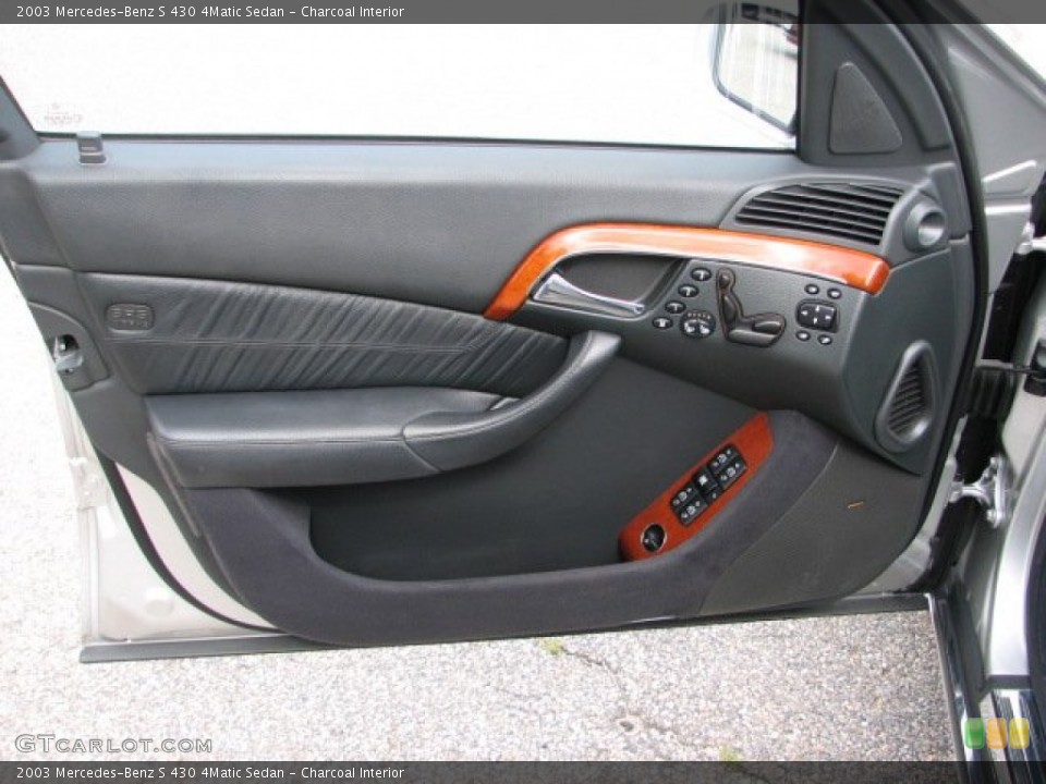 Charcoal Interior Door Panel for the 2003 Mercedes-Benz S 430 4Matic Sedan #52142728