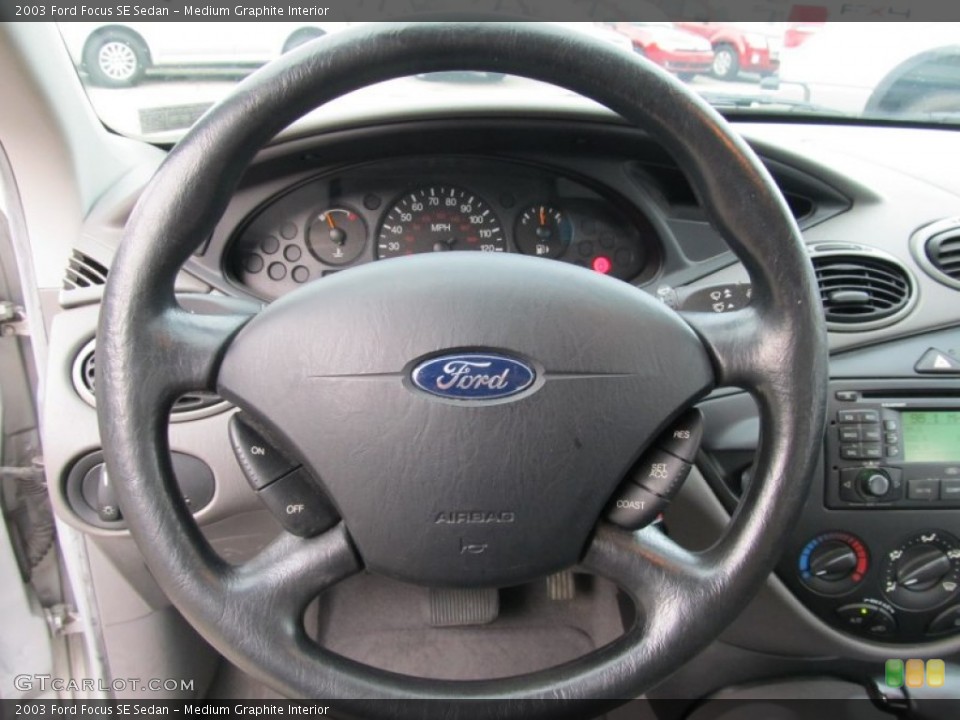 Medium Graphite Interior Steering Wheel for the 2003 Ford Focus SE Sedan #52142740