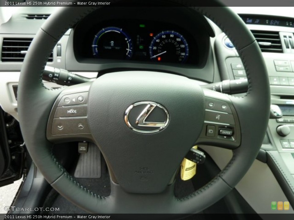 Water Gray Interior Steering Wheel for the 2011 Lexus HS 250h Hybrid Premium #52142785