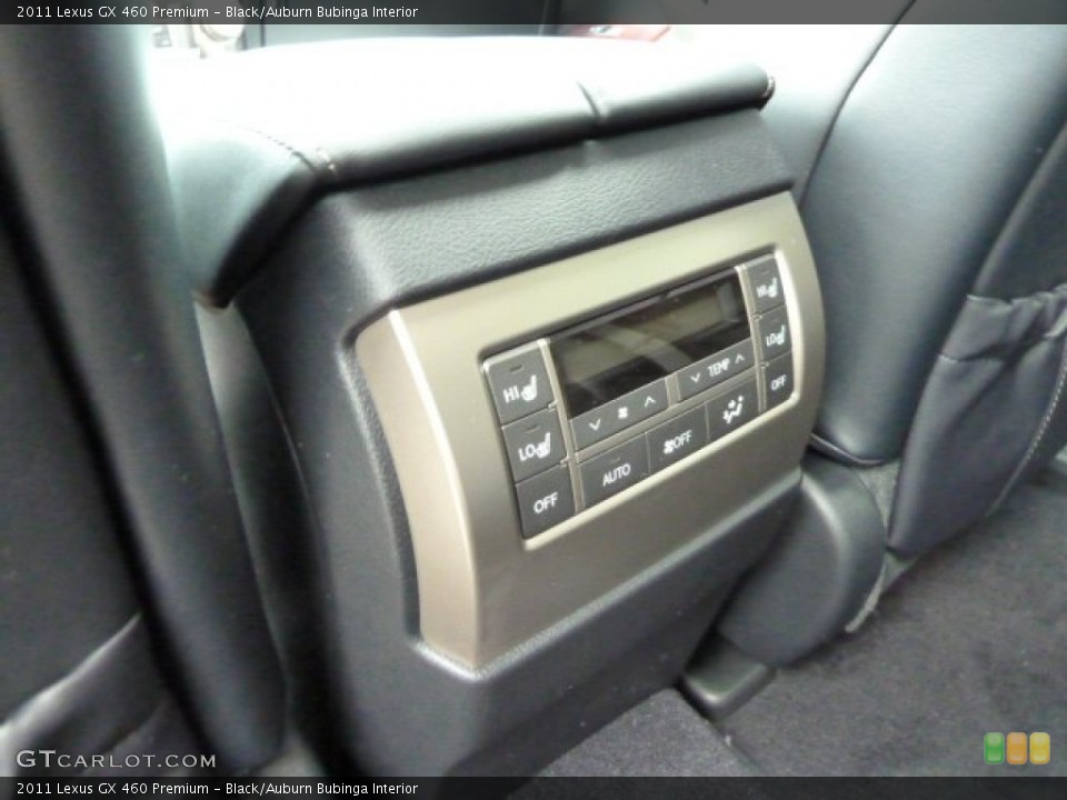 Black/Auburn Bubinga Interior Controls for the 2011 Lexus GX 460 Premium #52143047