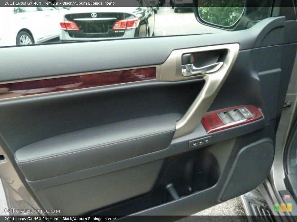 Black/Auburn Bubinga Interior Door Panel for the 2011 Lexus GX 460 Premium #52143064