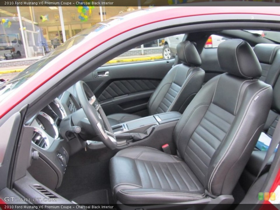 Charcoal Black Interior Photo for the 2010 Ford Mustang V6 Premium Coupe #52143166
