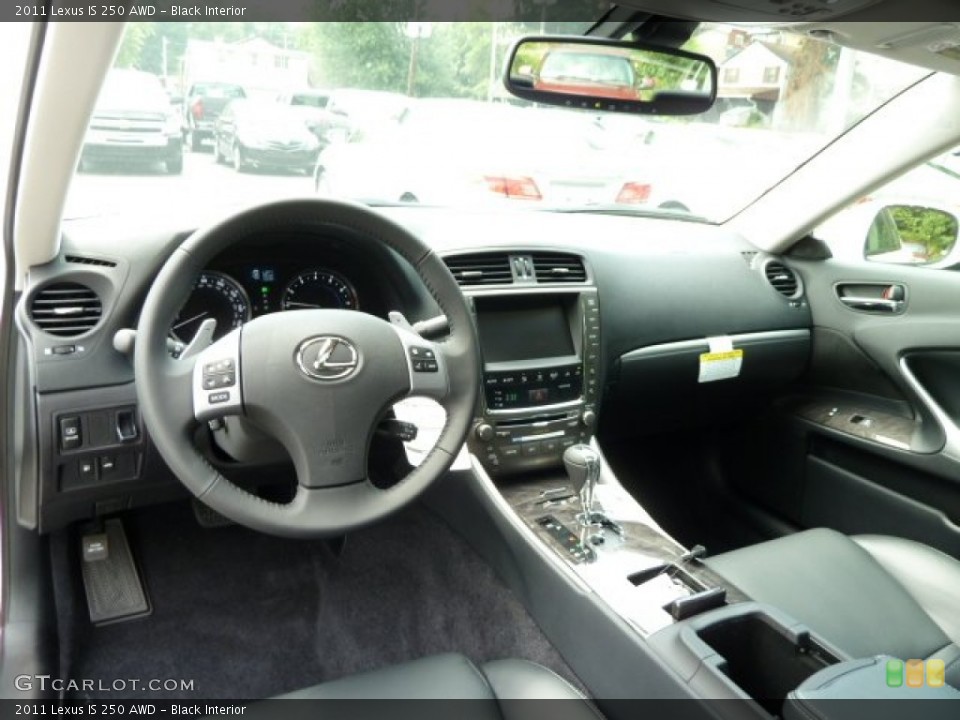 Black Interior Photo for the 2011 Lexus IS 250 AWD #52143343