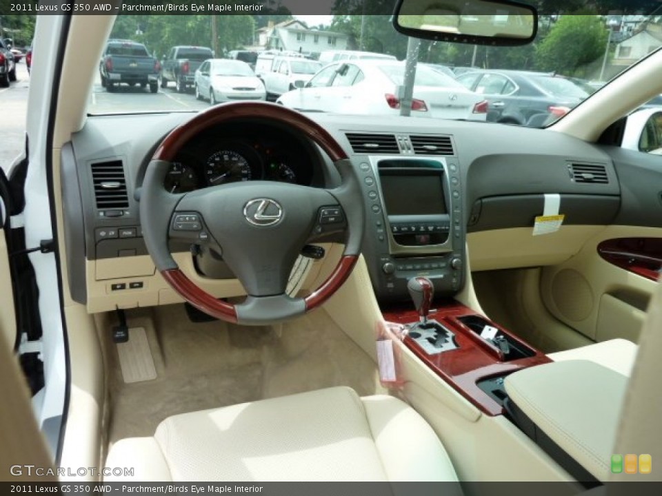 Parchment/Birds Eye Maple Interior Photo for the 2011 Lexus GS 350 AWD #52143634