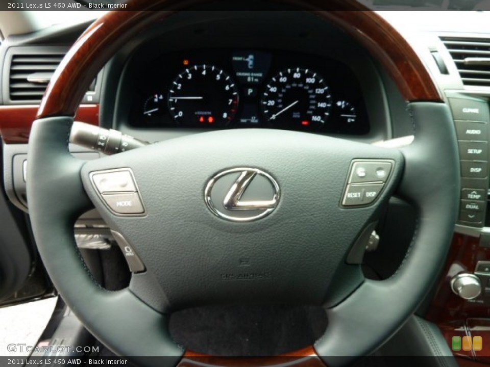 Black Interior Steering Wheel for the 2011 Lexus LS 460 AWD #52144057