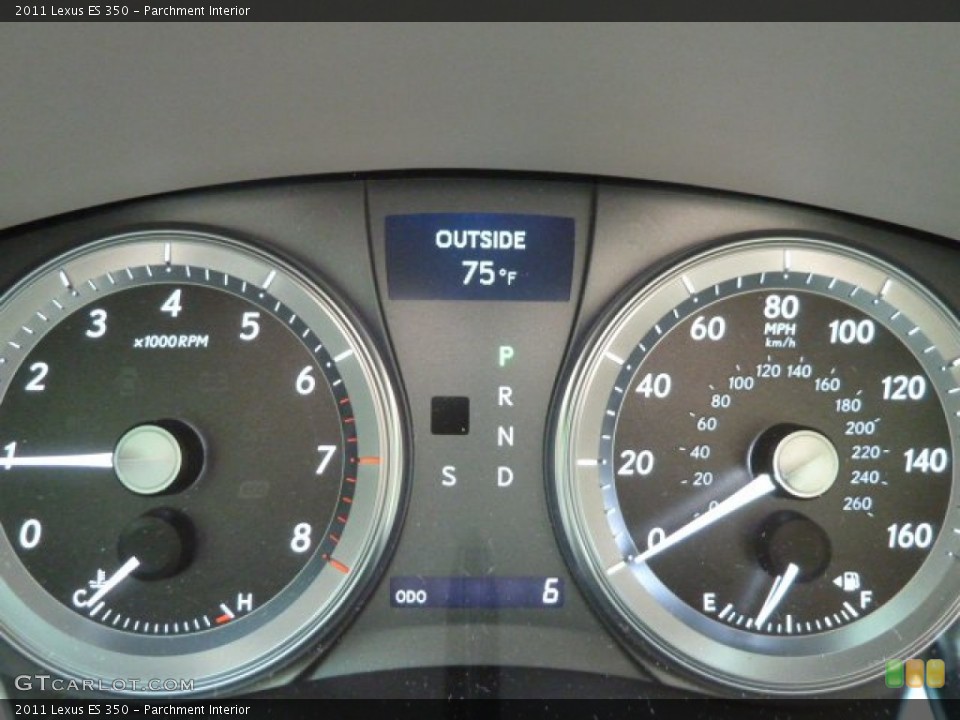 Parchment Interior Gauges for the 2011 Lexus ES 350 #52144651