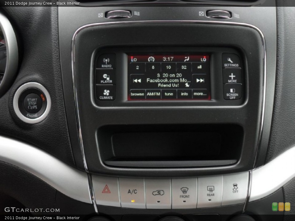 Black Interior Controls for the 2011 Dodge Journey Crew #52145947