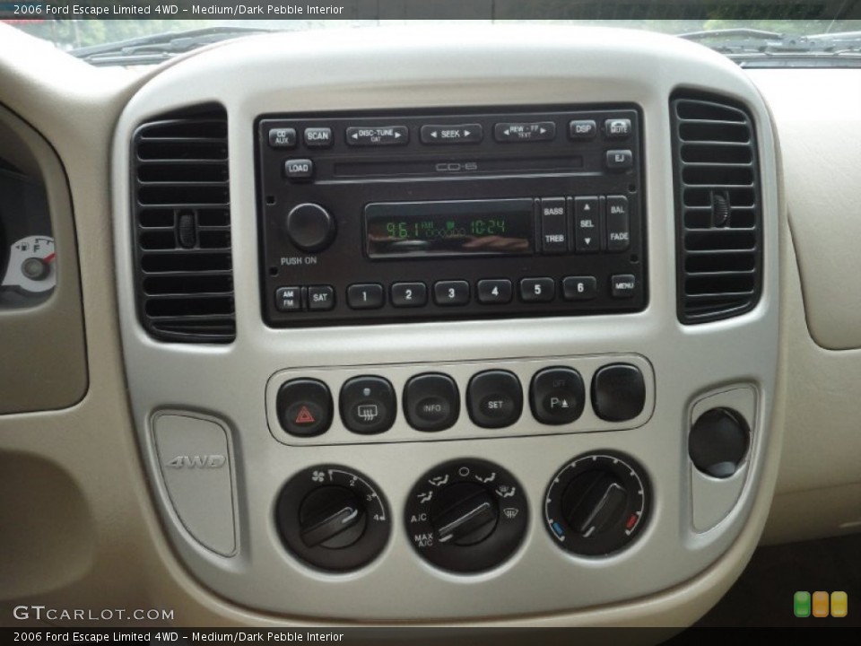 Medium/Dark Pebble Interior Controls for the 2006 Ford Escape Limited 4WD #52146679