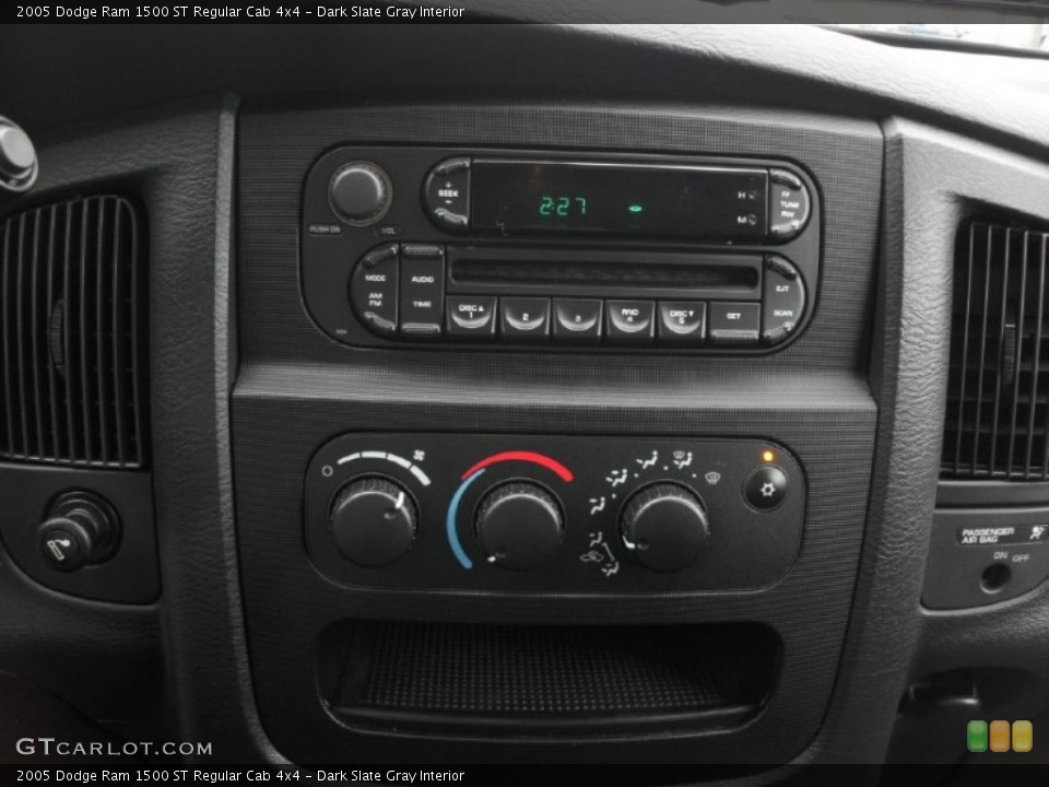 Dark Slate Gray Interior Controls for the 2005 Dodge Ram 1500 ST Regular Cab 4x4 #52147465