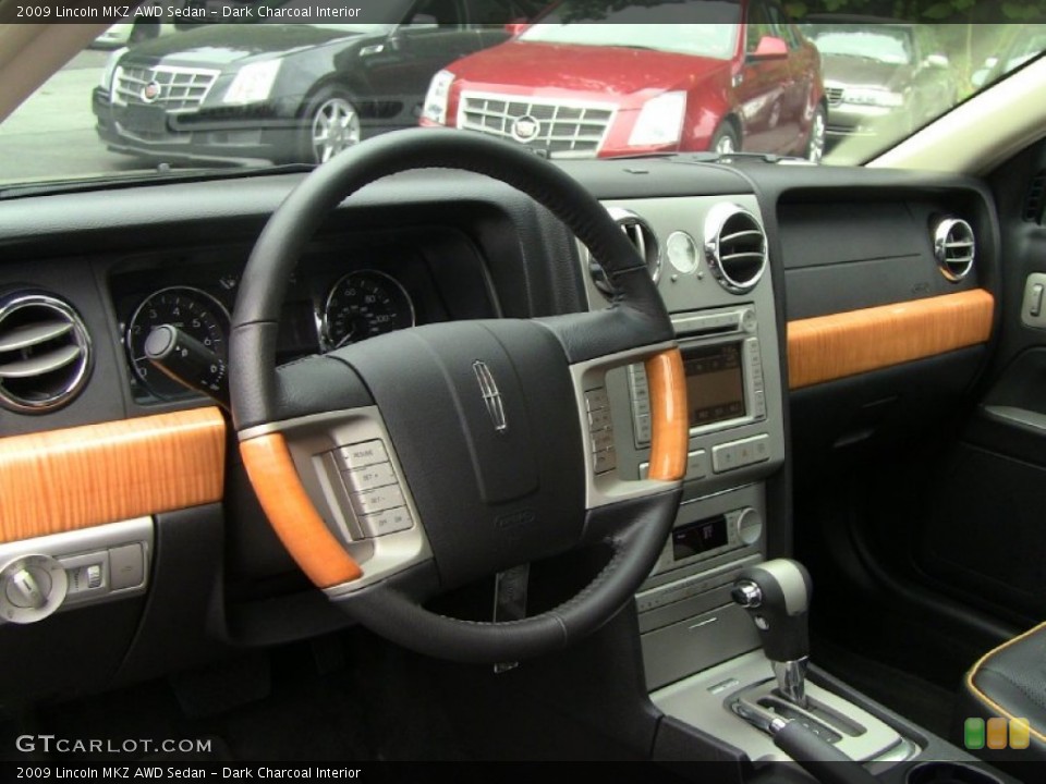 Dark Charcoal Interior Dashboard for the 2009 Lincoln MKZ AWD Sedan #52147540