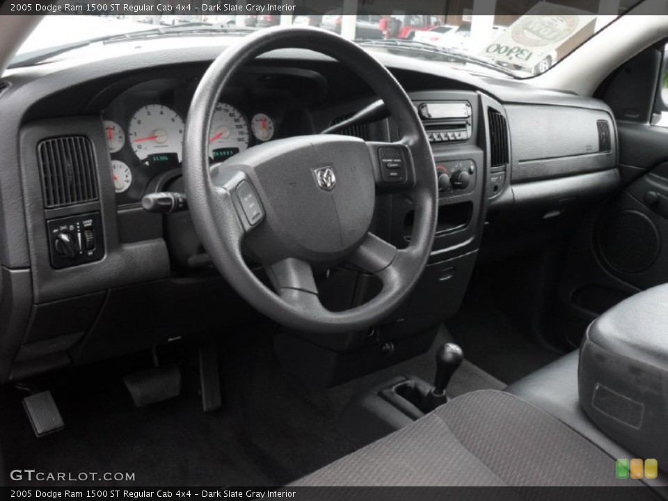 Dark Slate Gray Interior Dashboard for the 2005 Dodge Ram 1500 ST Regular Cab 4x4 #52147582
