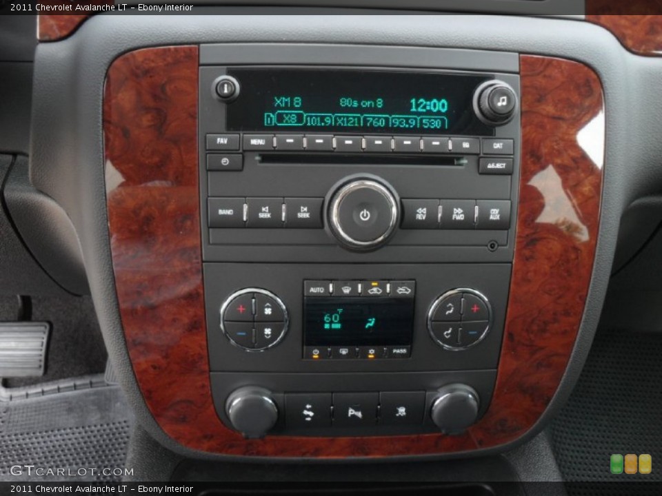 Ebony Interior Controls for the 2011 Chevrolet Avalanche LT #52148341