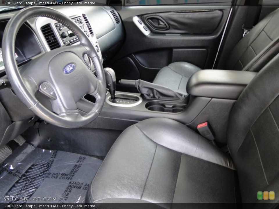 Ebony Black Interior Photo for the 2005 Ford Escape Limited 4WD #52148953