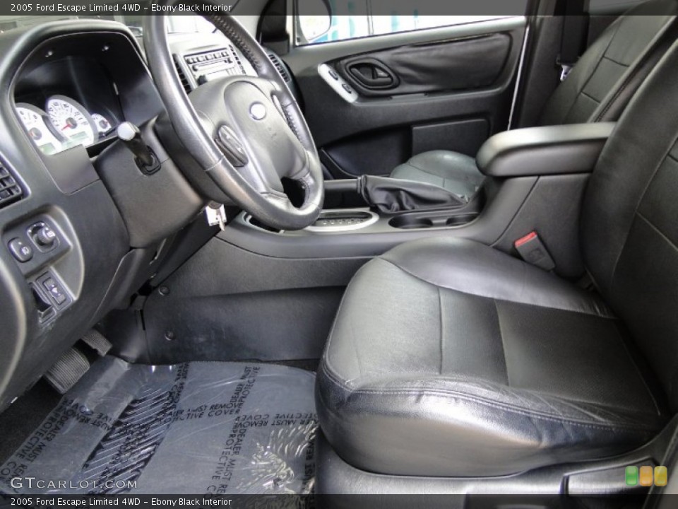 Ebony Black Interior Photo for the 2005 Ford Escape Limited 4WD #52148956