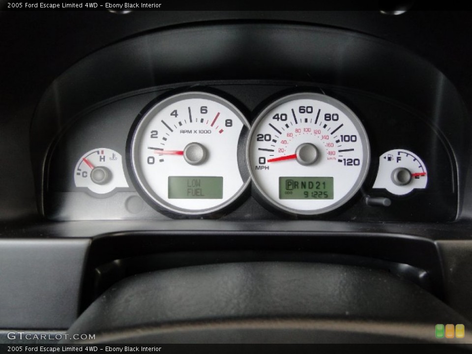 Ebony Black Interior Gauges for the 2005 Ford Escape Limited 4WD #52148968