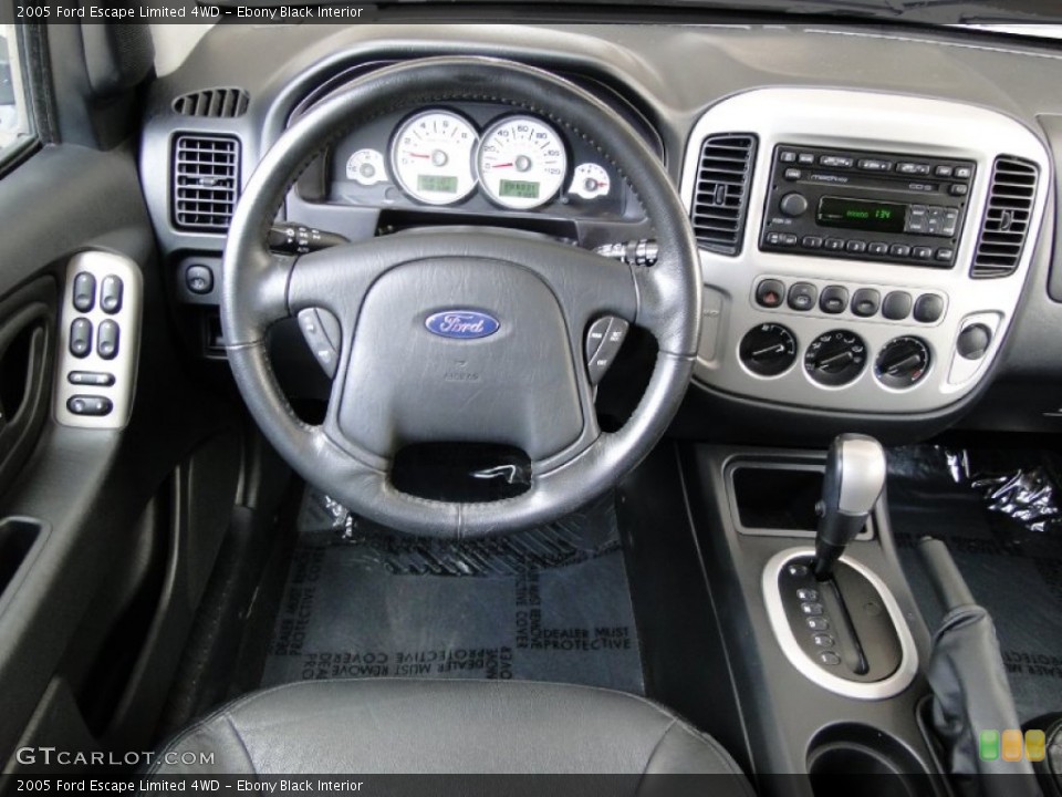 Ebony Black Interior Dashboard for the 2005 Ford Escape Limited 4WD #52148974