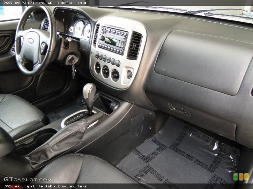 Ebony Black Interior Dashboard for the 2005 Ford Escape Limited 4WD #52148986