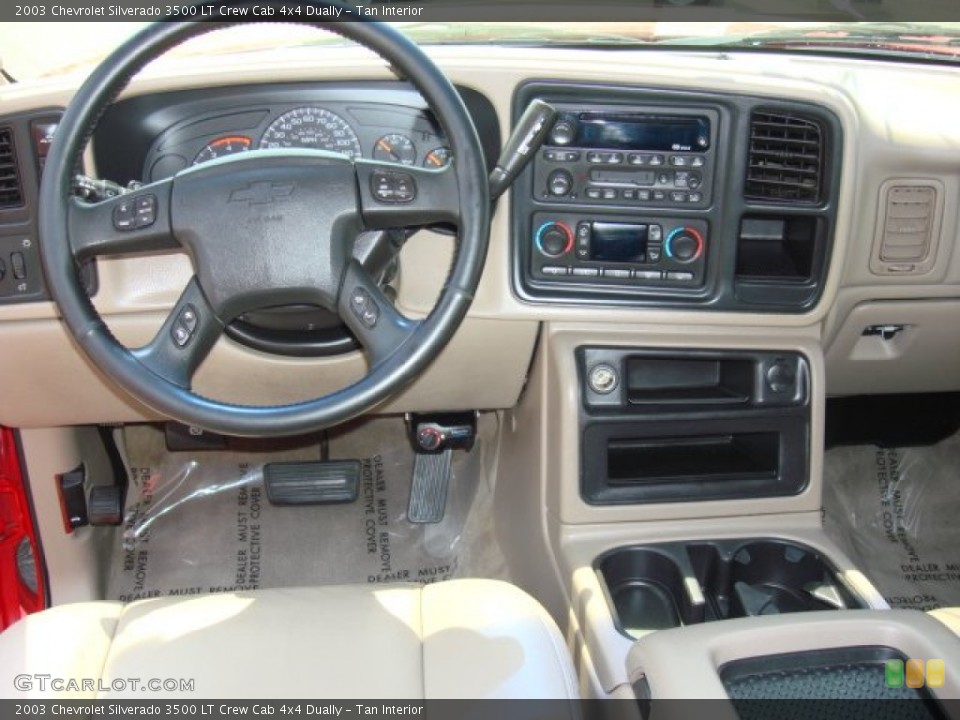 Tan Interior Dashboard for the 2003 Chevrolet Silverado 3500 LT Crew Cab 4x4 Dually #52150749