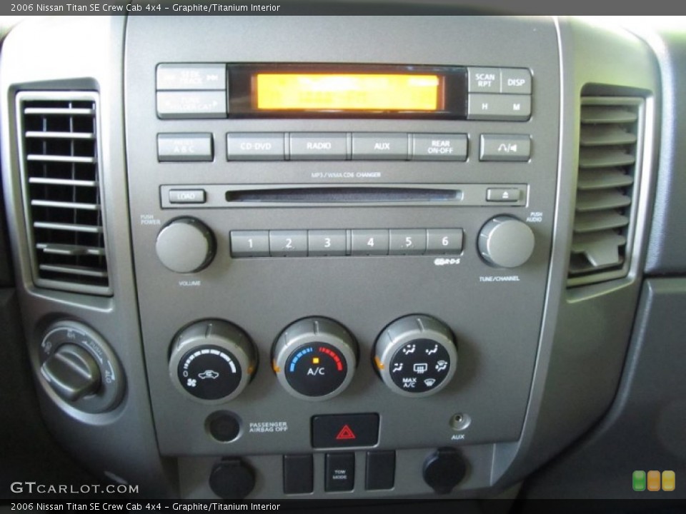 Graphite/Titanium Interior Controls for the 2006 Nissan Titan SE Crew Cab 4x4 #52151001