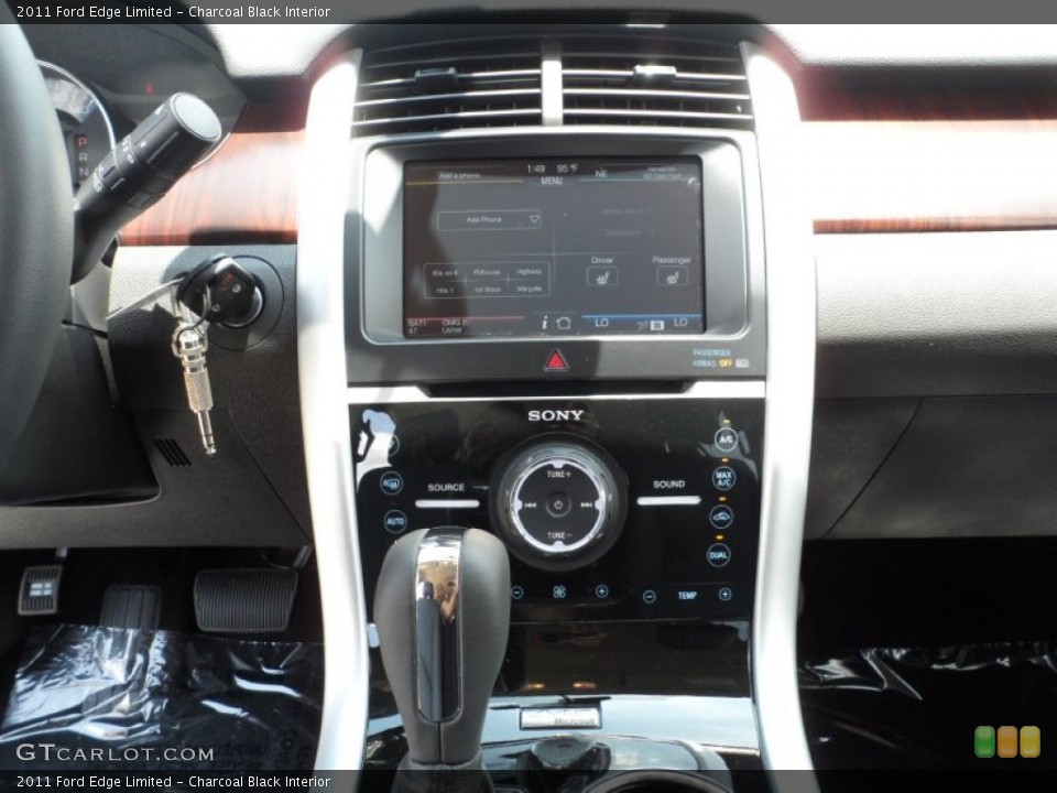 Charcoal Black Interior Controls for the 2011 Ford Edge Limited #52151361