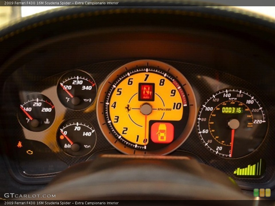 Extra Campionario Interior Gauges for the 2009 Ferrari F430 16M Scuderia Spider #52151652